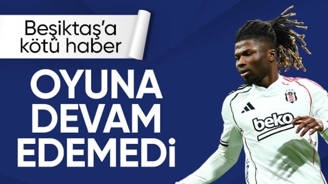 Beşiktaş'ta El Bilal Toure sakatlandı