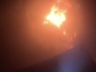 Diyarbakır'da itfaiye erlerinin yangını söndürme anları görüntülendi