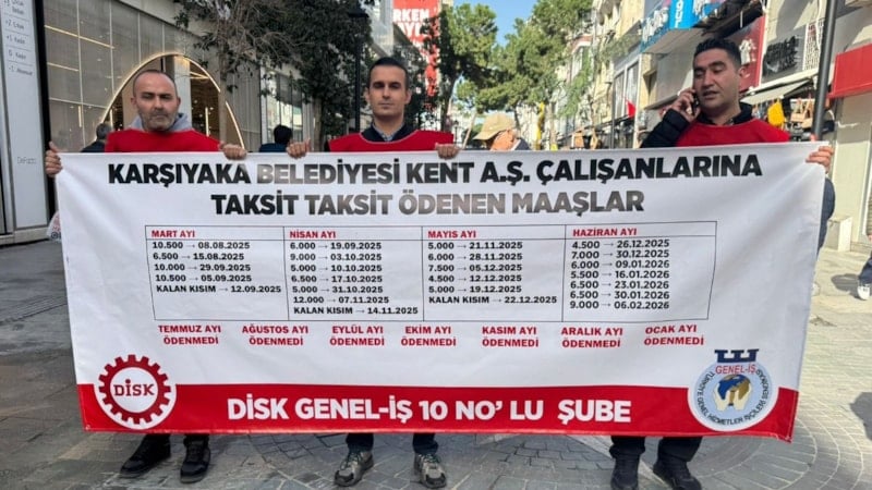 Karşıyaka Belediyesi'nde işçiler eylemde: Kişi başı 400 bin TL alacakları var