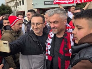 Samsunspor taraftarları, Thomas Reis'i duygusal vedayla uğurladı