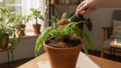 Toprağa bir kaşık dökün ve izleyin: Sinekler saksılara yaklaşamıyor