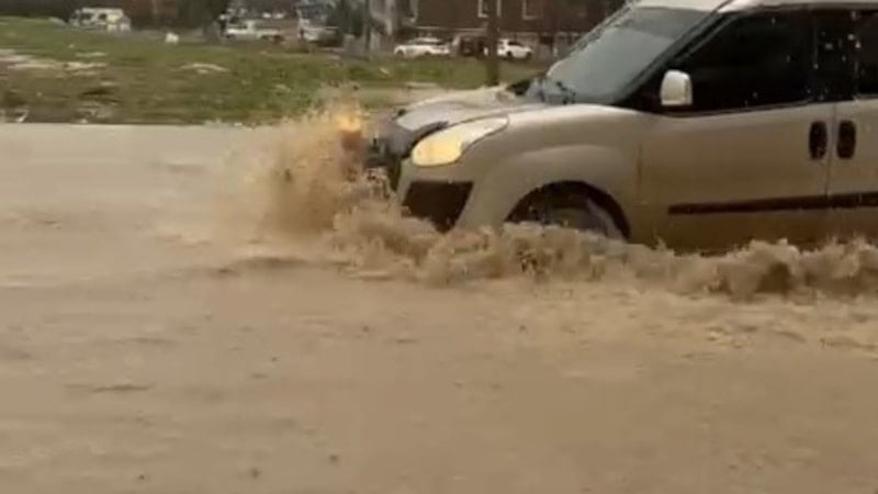 Edirne'de fırtına ve şiddetli sağanak