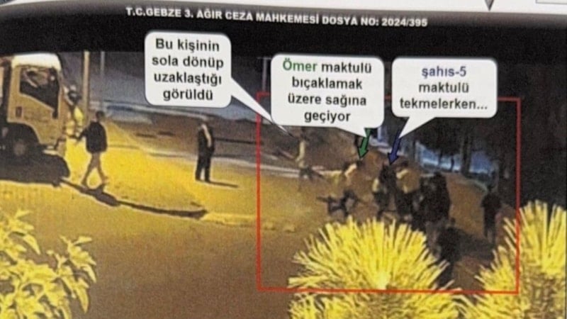 Kocaeli'de Rıdvan Saygın cinayetinde kavga anı kare kare çözümlendi