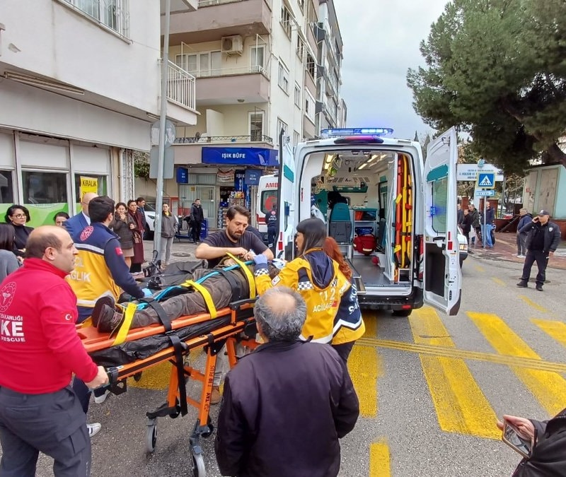 Aydın’da yaya geçidinde kaza: Yaşlı adam yaralandı