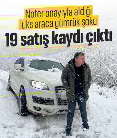 Giresun'da noter satışıyla alınan lüks cipe gümrük şoku: Yediemin otoparkına çekildi