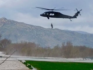 Aydın'da taşkın nedeniyle bir haftadır olan adam kurtarıldı