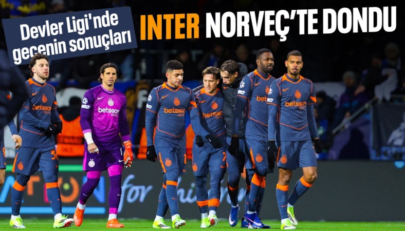 Şampiyonlar Ligi'nde sonuçlar: Inter, Bodo/Glimt'e yenildi