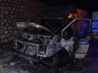 Amasya'da yangın çıkan ambulanstaki hasta ile refakatçileri kurtarıldı