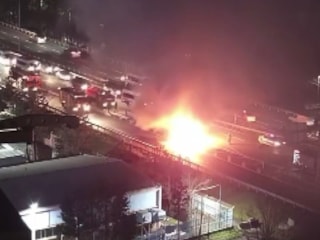 Eyüpsultan’da seyir halindeki tır küle döndü