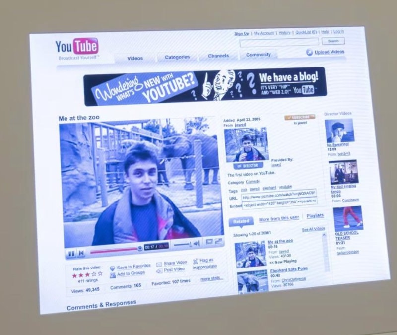 YouTube'a yüklenen ilk video Londra müzesi tarafından satın alındı