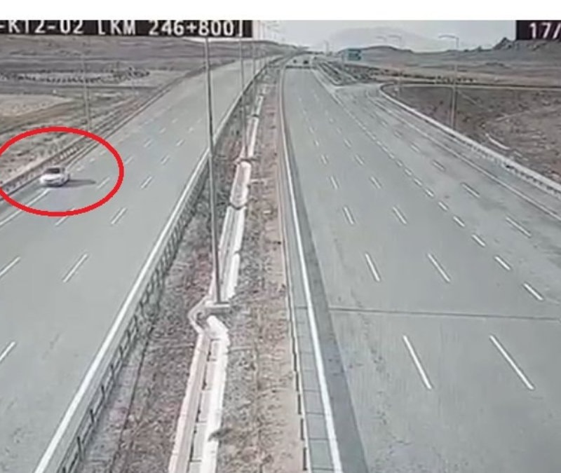 Niğde–Nevşehir Otoyolunda ters yönde geri geri giden sürücüye ceza