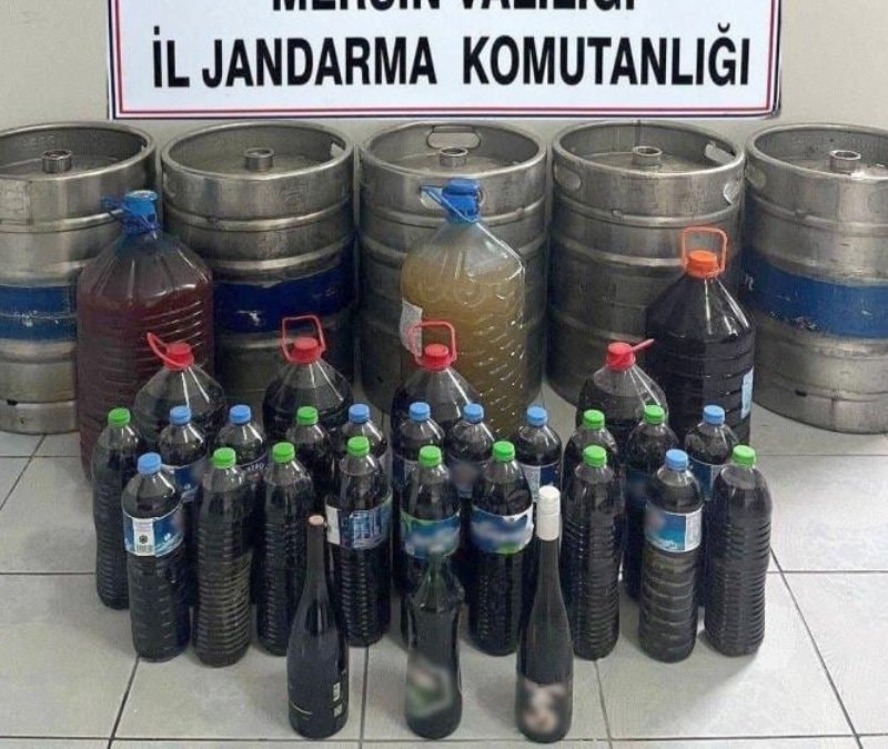 Mersin’de sahte içki operasyonu