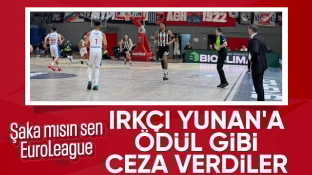 Yunan taraftarların Beşiktaş maçında açtığı ırkçı pankartın cezası belli oldu