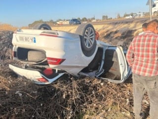 Şanlıurfa'da kaza: Pamuk sapları faciayı önledi