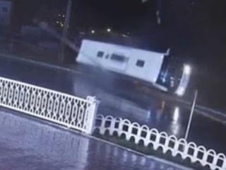 Samsun'da otobüsün devrildiği kazanın görüntüleri ortaya çıktı