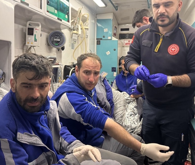 Kayseri'de mahsur kalan 3 işçi AFAD ekiplerince kurtarıldı