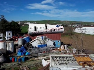 Bursa’da hurdalıkta sergilenen Boeing 747 şaşkınlık yaratıyor