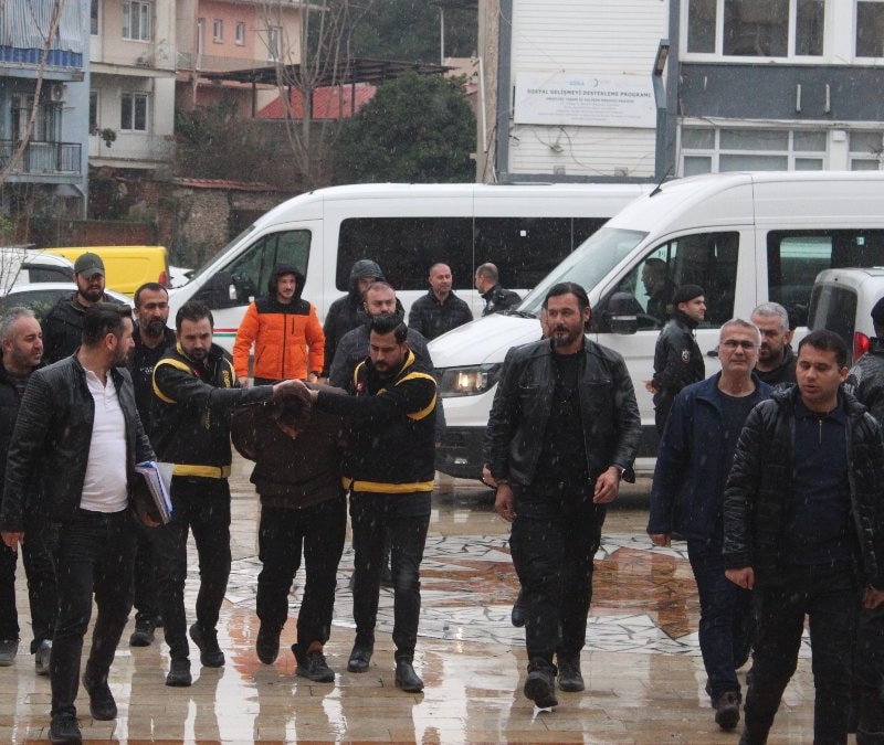 Aydın'da yaşlı çifti öldüren şahıs adliyeye getirildi