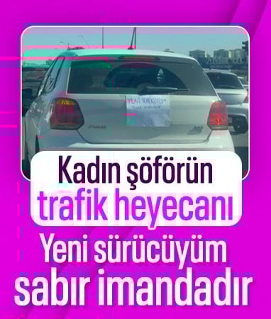 Diyarbakır'da yeni trafiğe çıkan kadın sürücünün ricası