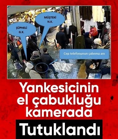 Bursa'da yankesicinin el çabukluğu izleyenleri şoke etti: Tutuklandı