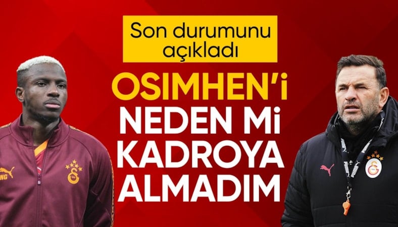 Okan Buruk, Victor Osimhen'in son durumunu açıkladı