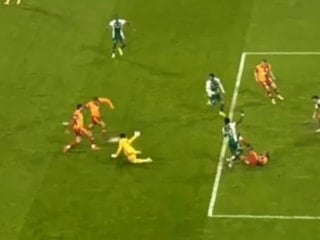 Galatasaray'ın golü ofsayt nedeniyle iptal edildi