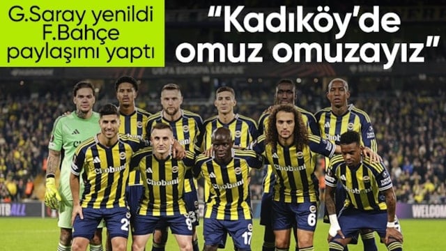 Fenerbahçe'den Galatasaray'ın yenilgisi sonrası paylaşım