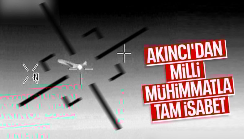 AKINCI'dan tam isabetli hava-hava atışı: Yerli mühimmat EREN ile hedef İHA imha edildi