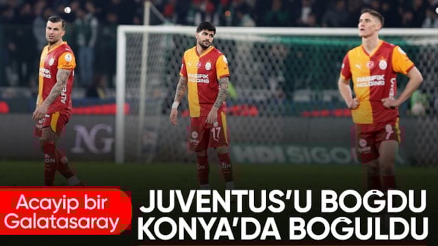 Juventus’a 5 atan Galatasaray, Konyaspor’a mağlup oldu