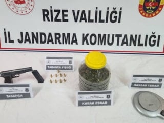Rize’de uyuşturucu operasyonu: 2 gözaltı