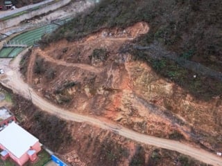 Giresun’da heyelan riskine karşı okulda önlem