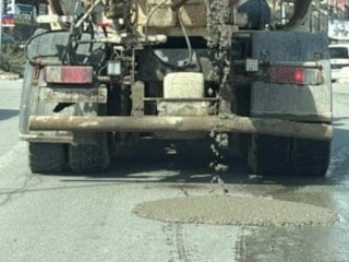 Elazığ’da yola beton döken mikser sürücüsüne 839 bin lira ceza