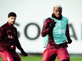 Galatasaray'da Victor Osimhen, takımla çalıştı