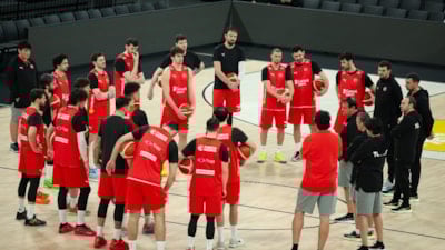 A Milli Erkek Basketbol Takımı, Sırbistan maçının hazırlıklarına başladı