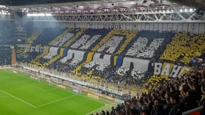 Fenerbahçe taraftarından Kasımpaşa maçında koreografi