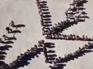 Adıyaman'da öğrenciler anlamlı bir koreografiye imza attı