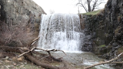 Kuraklığın ardından Evci Şelalesi yeniden çağlamaya başladı