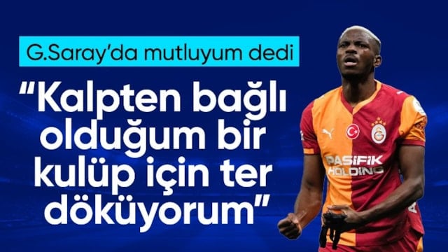 Victor Osimhen: Kalpten bağlı olduğum bir kulüp için ter döküyorum