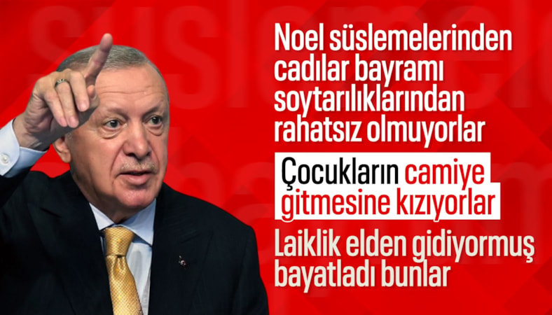 Cumhurbaşkanı Erdoğan'dan laiklik bildirisi yayınlayanlara tepki