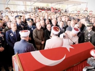 Şehit Pilot İbrahim Bolat, son yolculuğuna uğurlandı