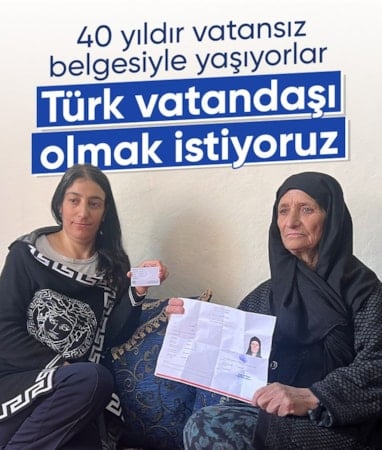 Hakkari'de 40 yıldır 'vatansız' belgesiyle yaşıyorlar