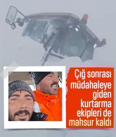 Sahara Geçidi’nde çığ paniği: Kurtarma ekipleri de mahsur kaldı