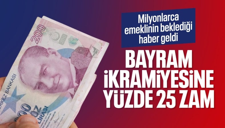 Emekli bayram ikramiyesine yüzde 25'lik zam yolda