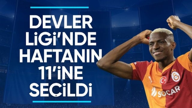 Victor Osimhen, Şampiyonlar Ligi'nde haftanın 11'ine girdi