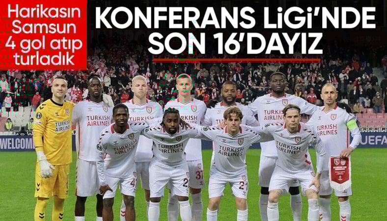 Samsunspor, FK Shkendija'yı eledi ve son 16'ya kaldı