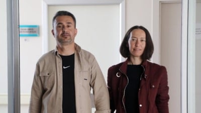 Antalya'da eşinin böbreği ile hayata tutundu