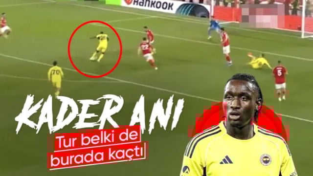 Fenerbahçe'de Sidiki Cherif'in kaçırdığı pozisyon dikkat çekti