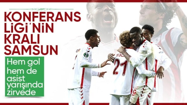 UEFA Konferans Ligi’nin gol ve asist kralı Samsunspor'dan