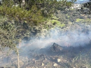 Muğla'da temizlik için yakılan ateş, yangın çıkmasına neden oldu