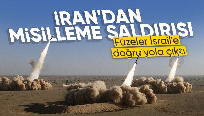 İsrail: İran'dan füzeler atılmaya başlandı